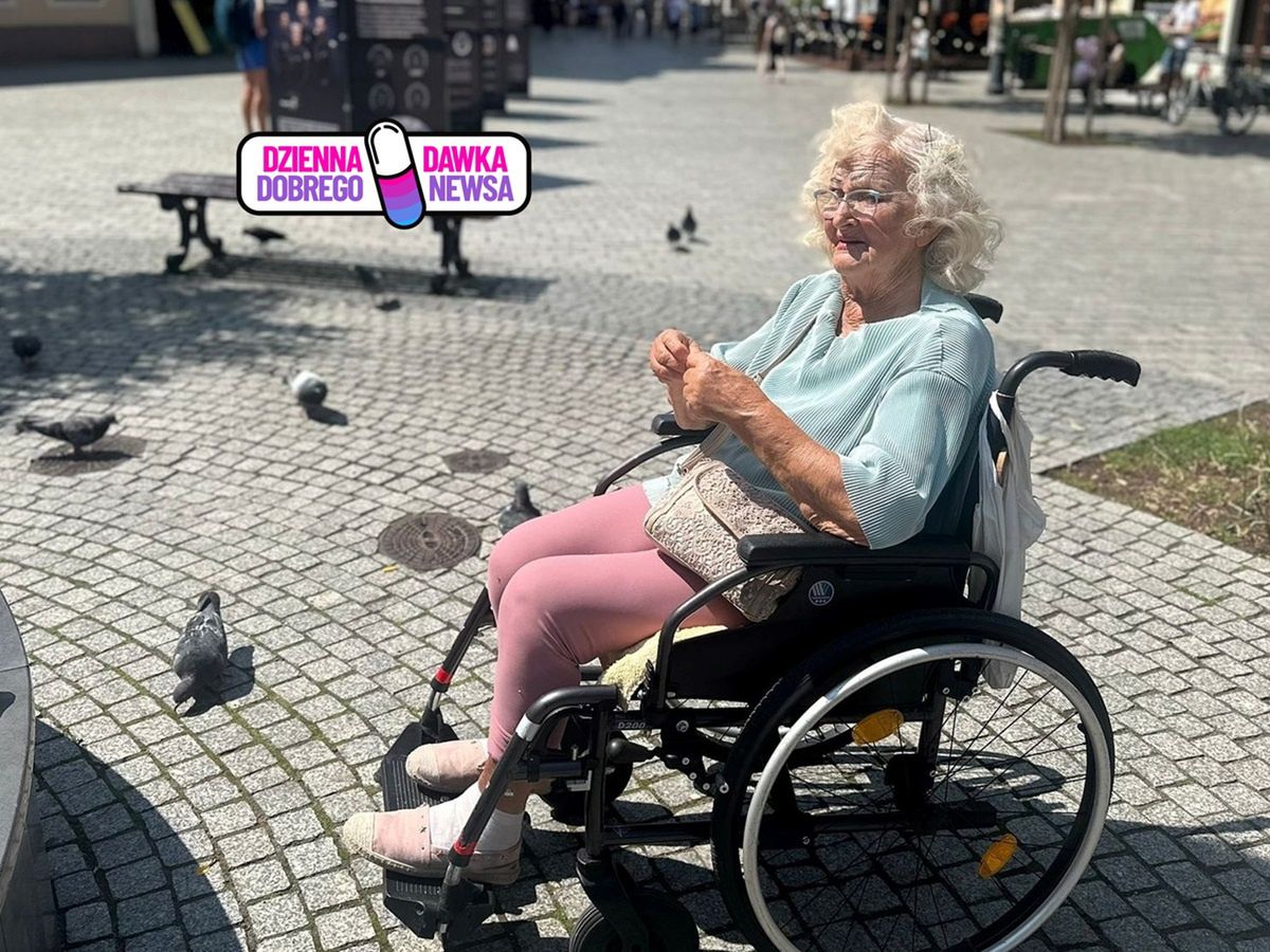 Pani Janina odwiedziła centrum Zielonej Góry.