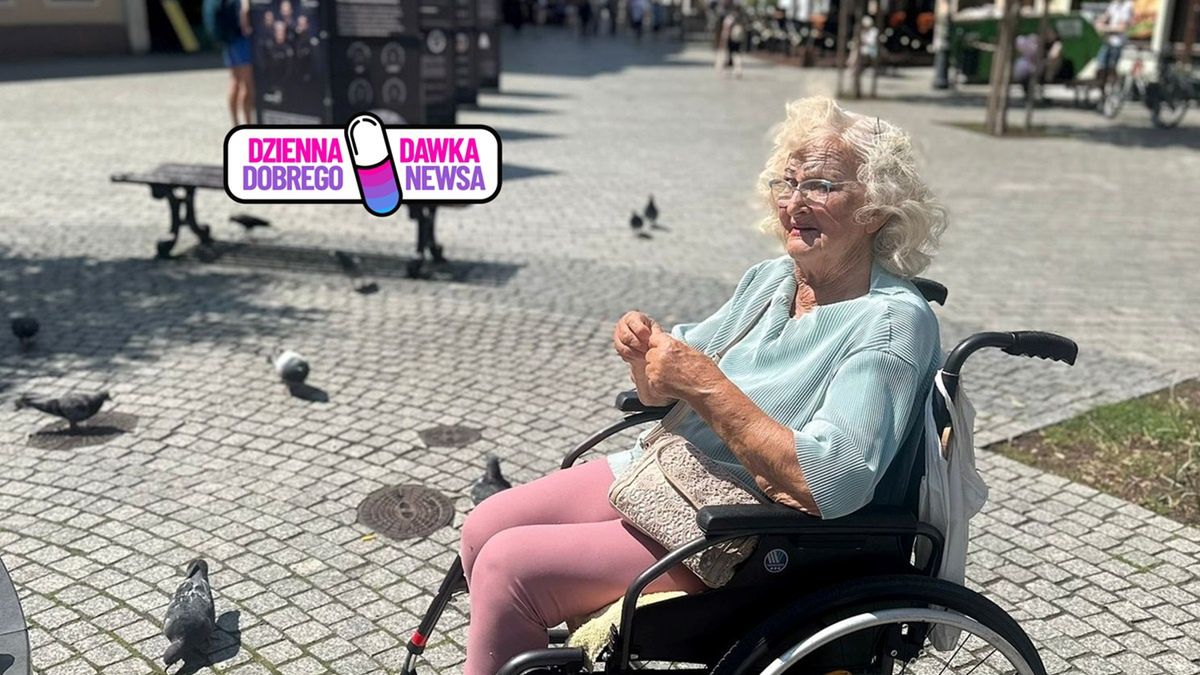 Pani Janina odwiedziła centrum Zielonej Góry.