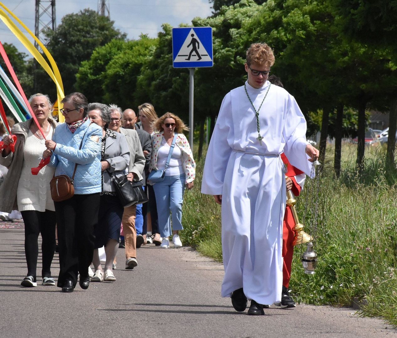Boże Ciało w Malborku. Procesja w parafii św. Urszuli Ledóchowskiej