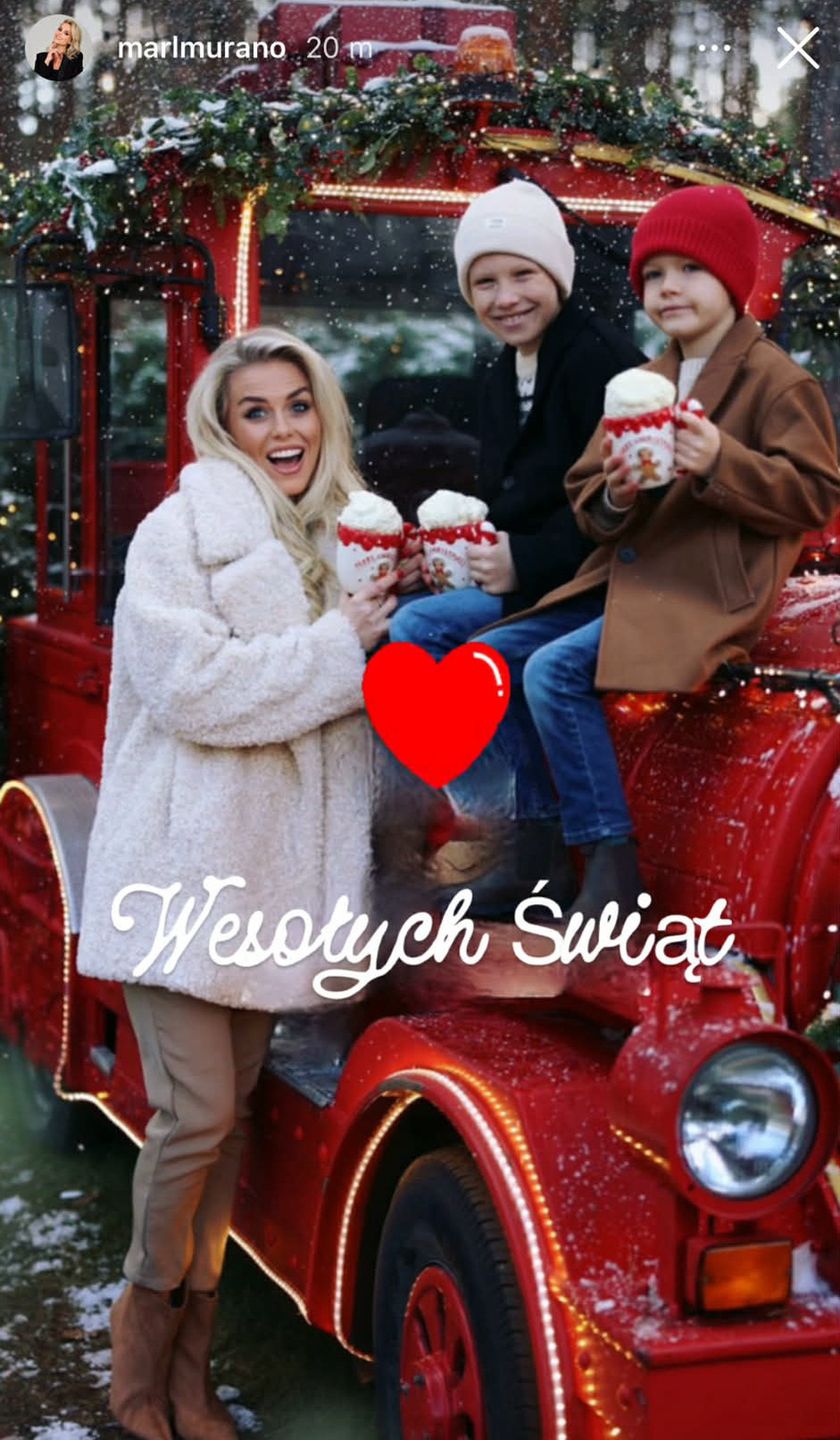 Marlena Muranowicz z dziećmi