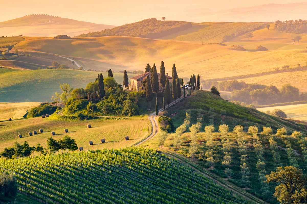 Val d'Orcia to jedno z najpiękniejszych miejsc w Toskanii