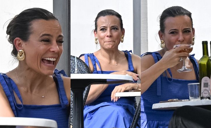 Anna Mucha delektuje się trunkiem