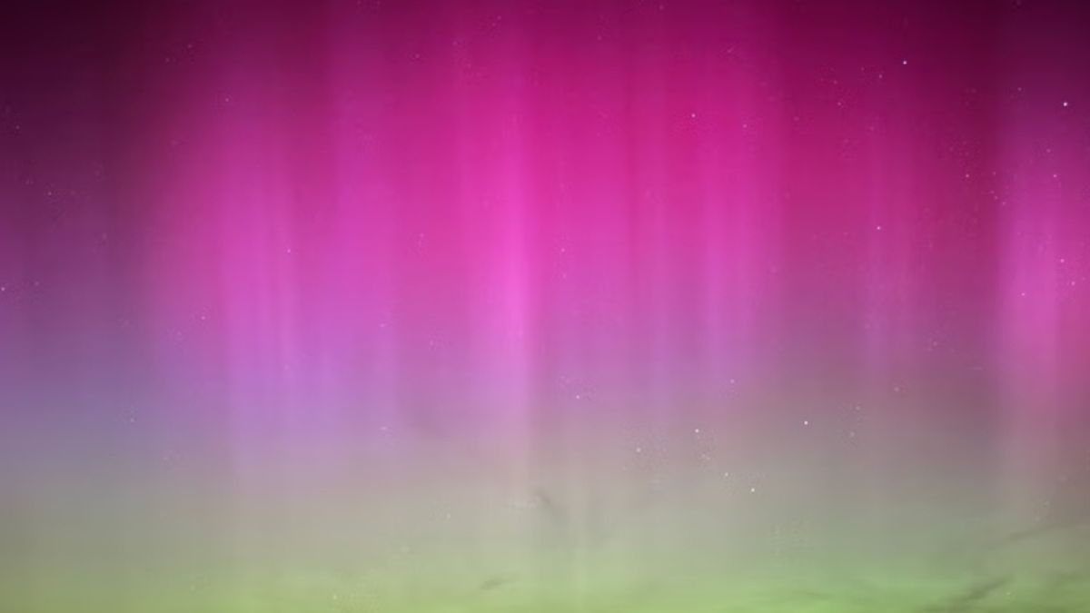 Zorza polarna nad Niemcami.