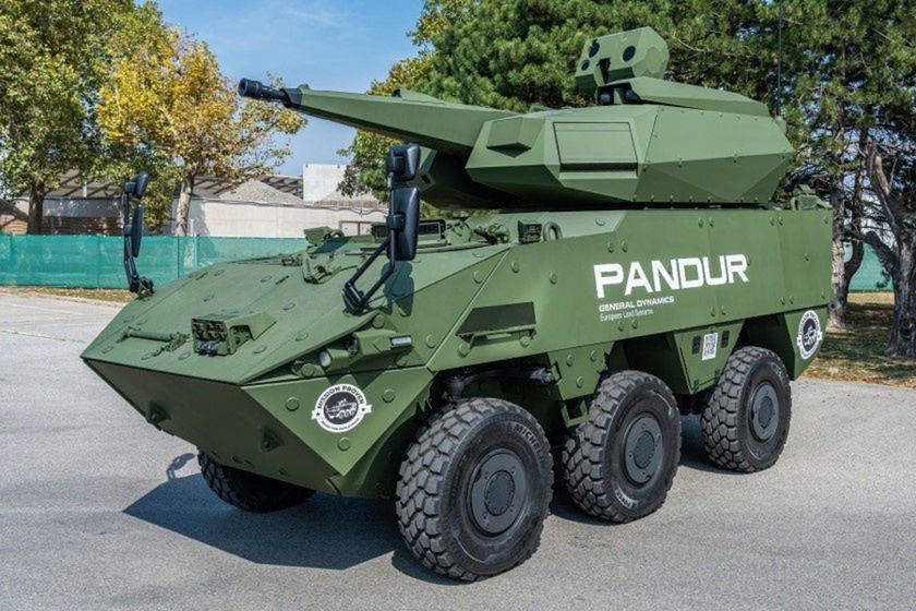 Pandur Evo z wieżą Rheinmetall Skyranger 30