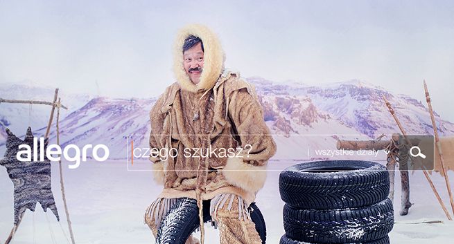 Eskimos w kampanii Allegro promuje opony zimowe (wideo)