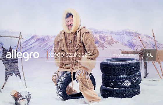 Eskimos w kampanii Allegro promuje opony zimowe (wideo)