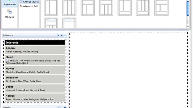 MySpace testuje Profil 2.0 1