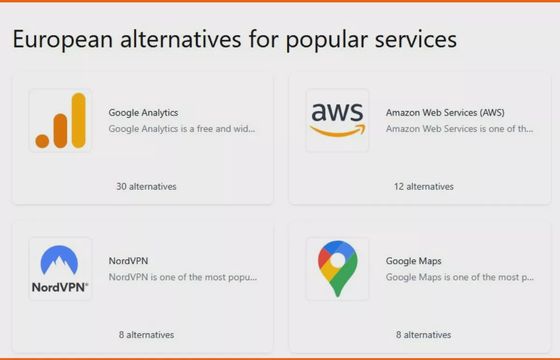 Europejczycy nie gęsi i swoje usługi mają. Pokaźna lista narzędzi alternatywnych dla bigtechów z USA