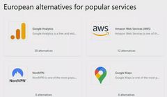 Europejczycy nie gęsi i swoje usługi mają. Pokaźna lista narzędzi alternatywnych dla bigtechów z USA