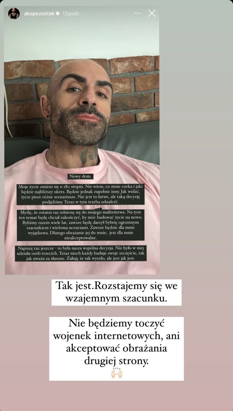 Sylwia Szostak zareagowała na wyznanie Akopa