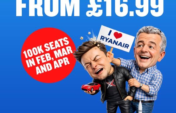 Ryanair z promocją dla "wielkich idiotów". To pstryczek w nos Elona Muska