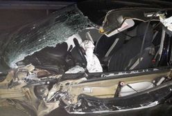 Fiat rozpruty przez brony od ciągnika. Było o krok od tragedii
