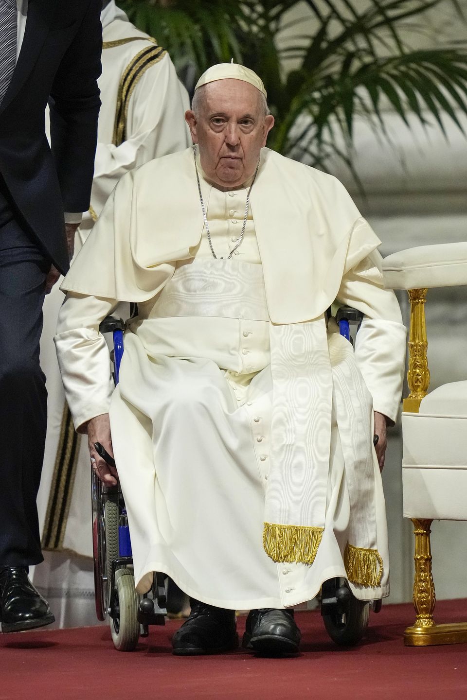Epiphany Mass Of 2023 At The VaticanVATICAN CITY, VATICAN - JANUARY 06: Pope Francis attends a Mass for the feast of the Epiphany at St. Peter's Basilica on January 06, 2023 in Vatican City, Vatican. (Photo by Christopher Furlong/Getty Images)Christopher Furlongbestof, topix