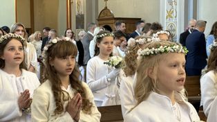 Pierwsza Komunia Święta w parafii w Bełchatowie-Grocholicach. Piękna uroczystość