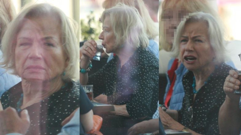 Bożena Dykiel relaksuje się na Festiwalu Filmowym w Gdyniu