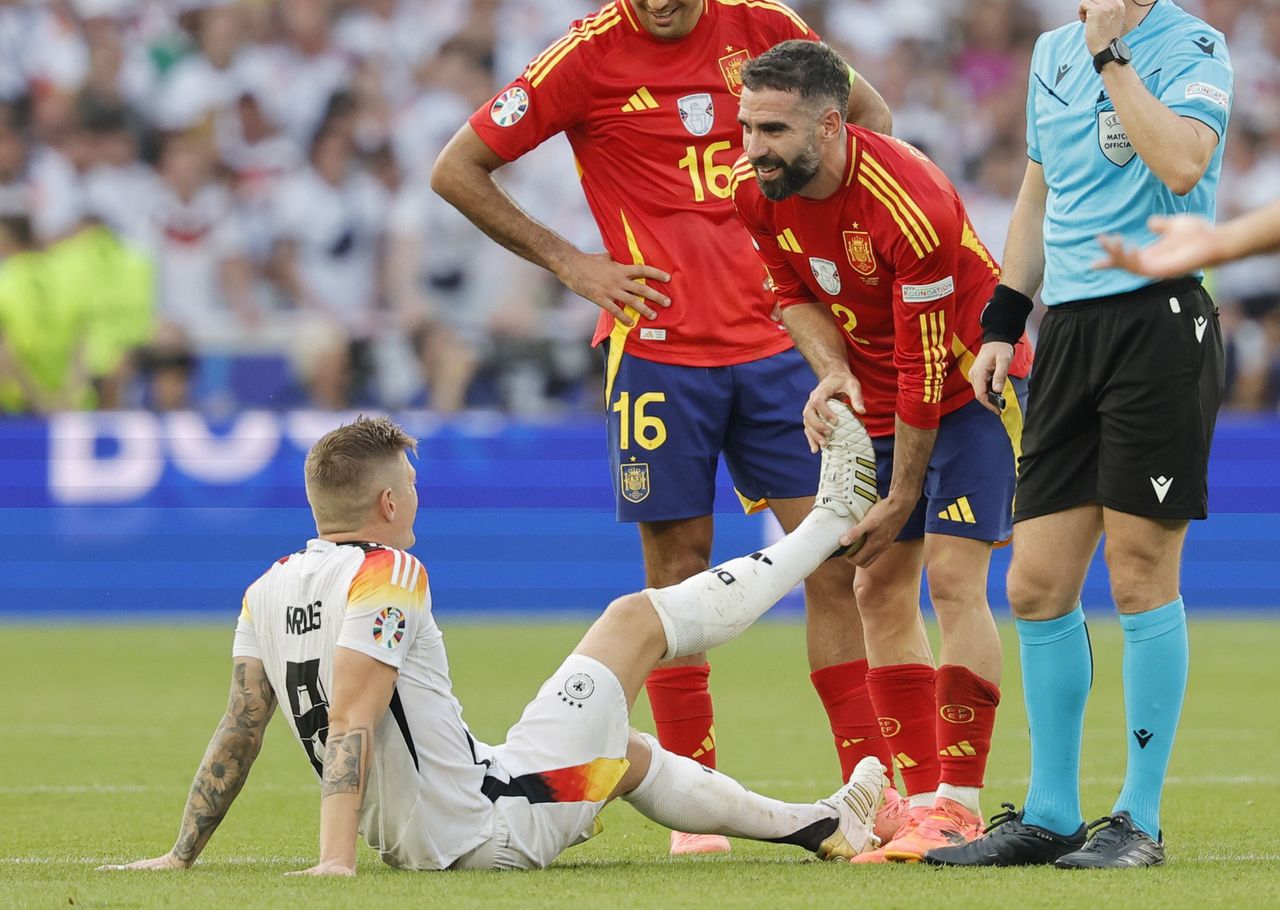 Toni Kross in his last match for the German national team