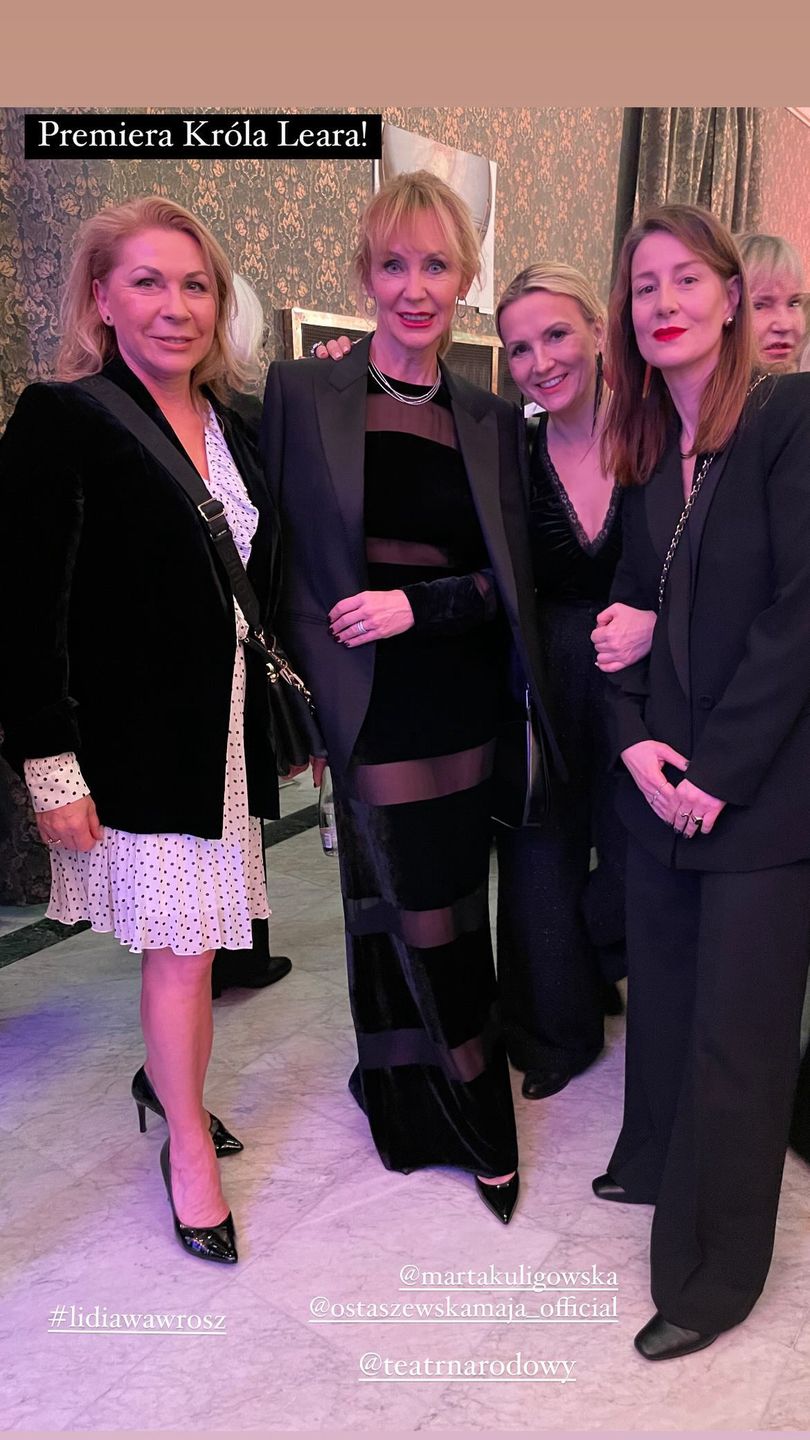 Beata Ścibakówna w Teatrze Narodowym na premierze przedstawienia "Król Lear"