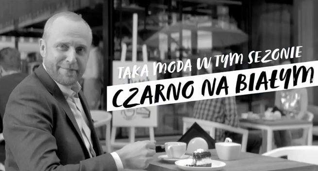 Piotr Adamczyk czarno na białym reklamuje Wypożyczkę w eurobanku (wideo)