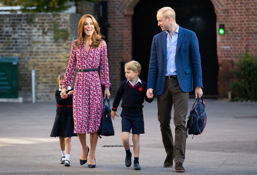Księżna Kate i książę William odprowadzają dzieci do szkoły