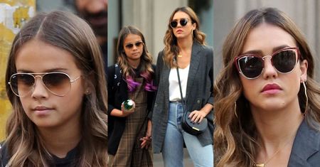 Jessica Alba zabrała córkę na zakupy w Mediolanie