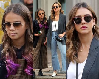 Jessica Alba zabrała córkę na zakupy w Mediolanie