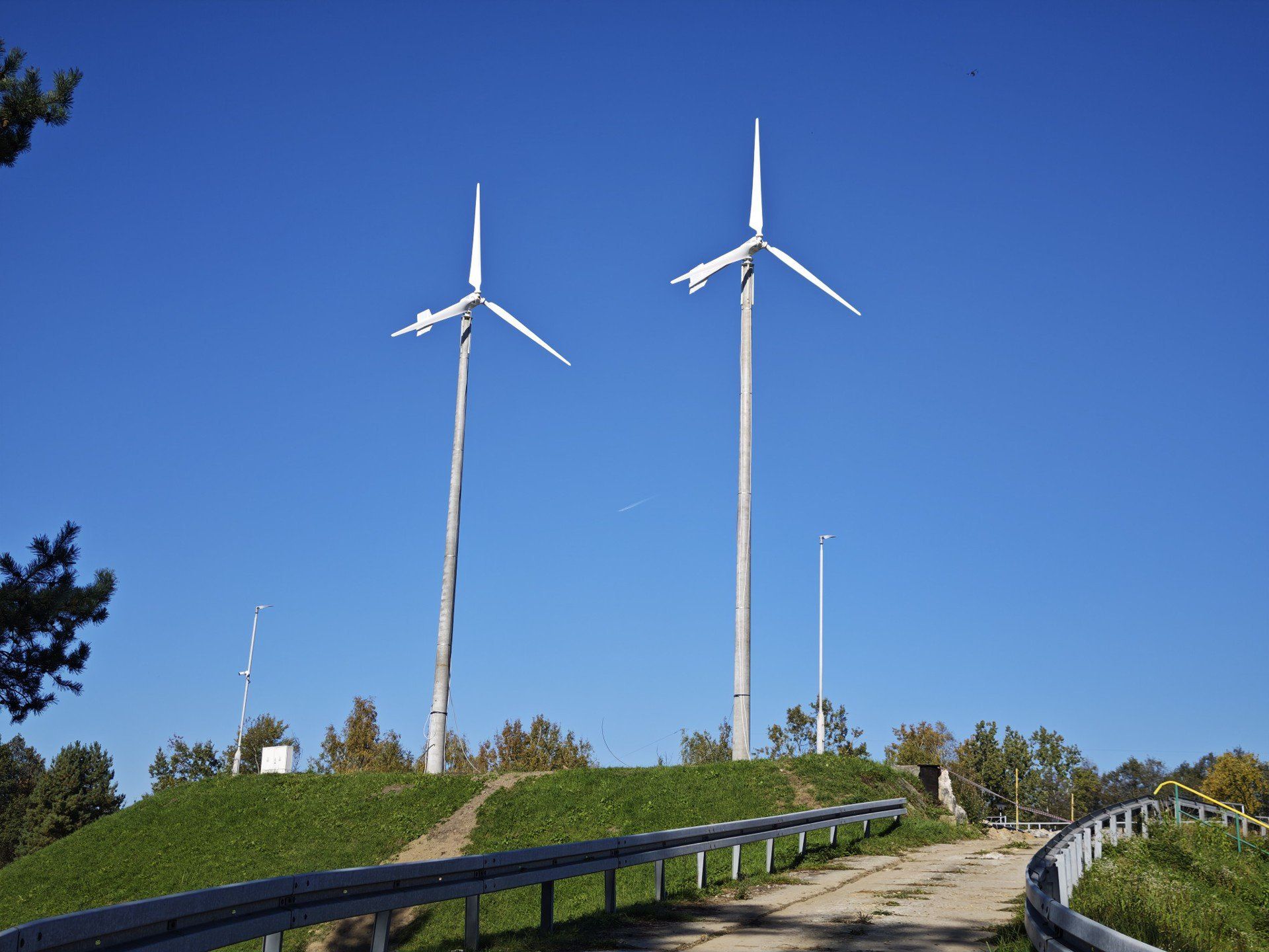 Turbiny wiatrowe na oczyszczalni ścieków w Libiążu