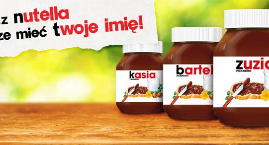 „Twoja Nutella” - imiona na etykietach promują Nutellę (wideo)