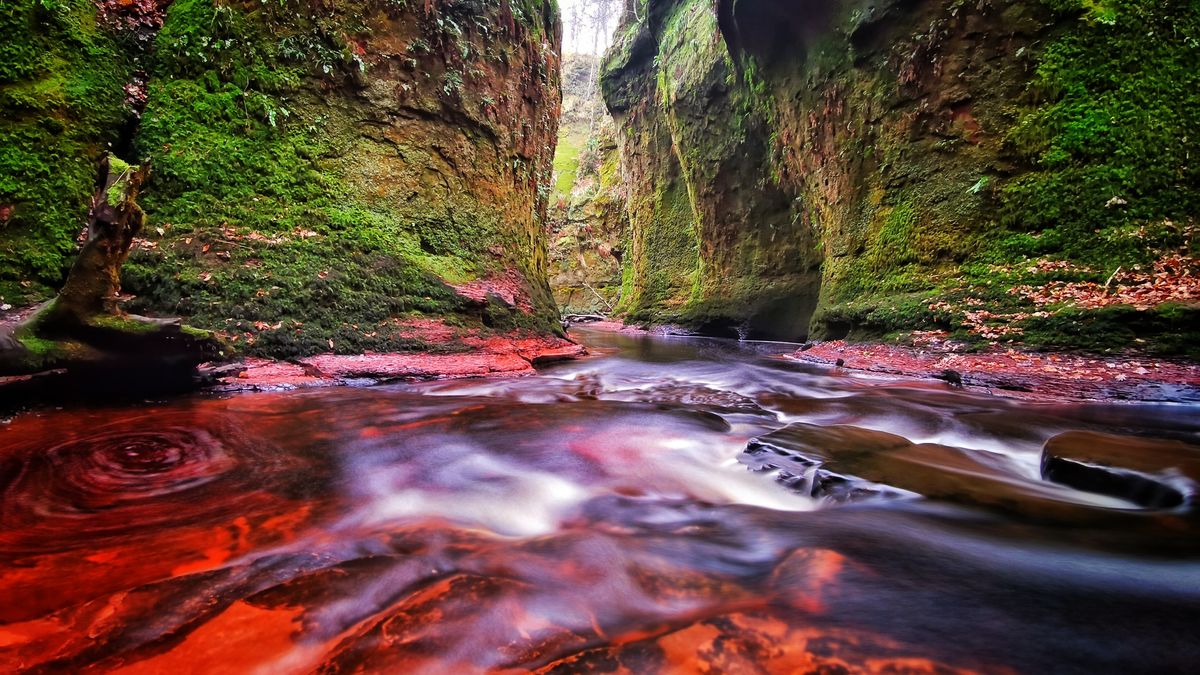 Zdjęcie wody z długim czasem naświetlania