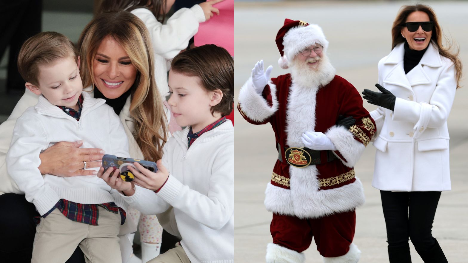 Melania Trump rozdaje prezenty potrzebującym dzieciom