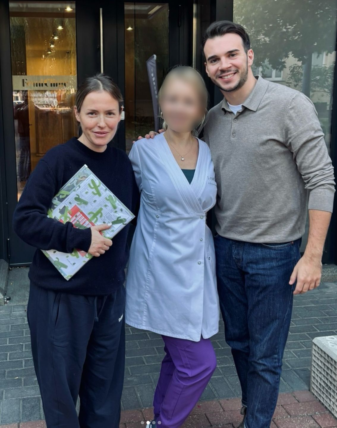 Olga Frycz i Albert Kosiński z panią doktor