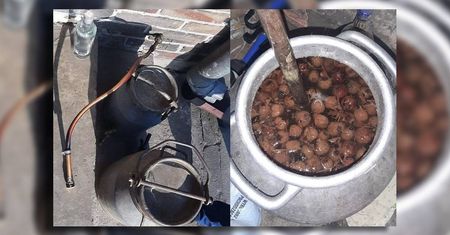 Zacier, aparatura i „bezakcyzowy towar”. Domowa produkcja alkoholu zakończona interwencją policji