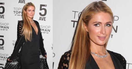 Biust Paris Hilton na imprezie