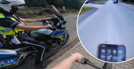 Uciekał przed policją i wszystko nagrywał. Szalona jazda nastolatka