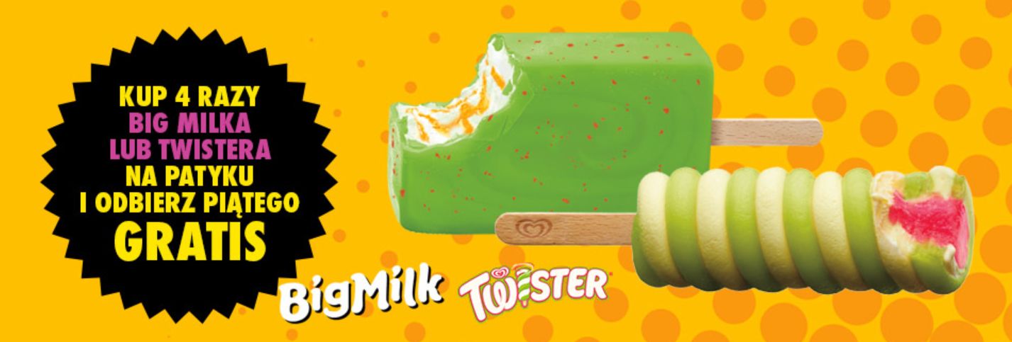 Promocja obowiązuje także na lody Big Milk oraz Twister