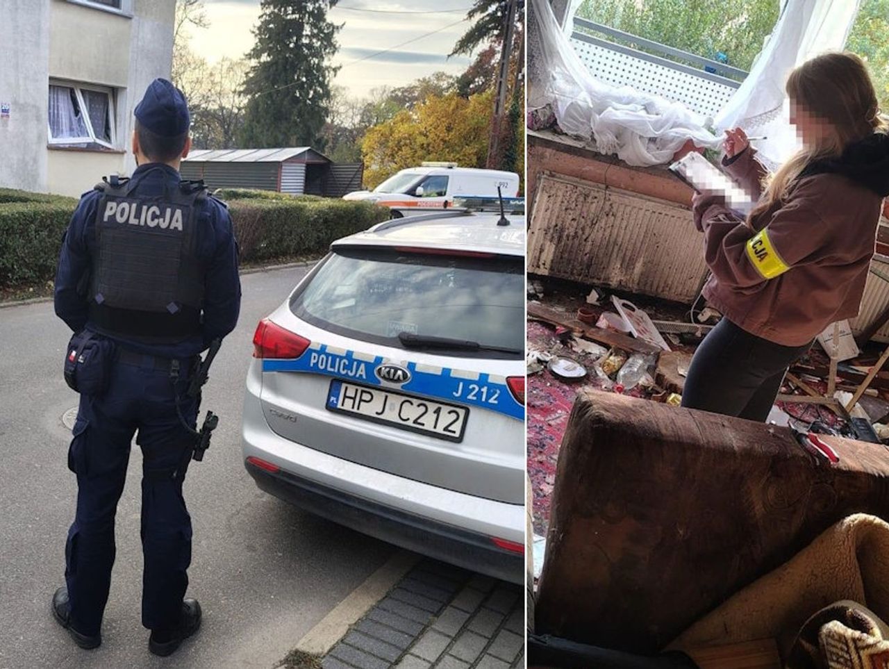 Głubczyce: Wybuch pocisku artyleryjskiego w mieszkaniu. W środku dwóch mężczyzn i kobieta