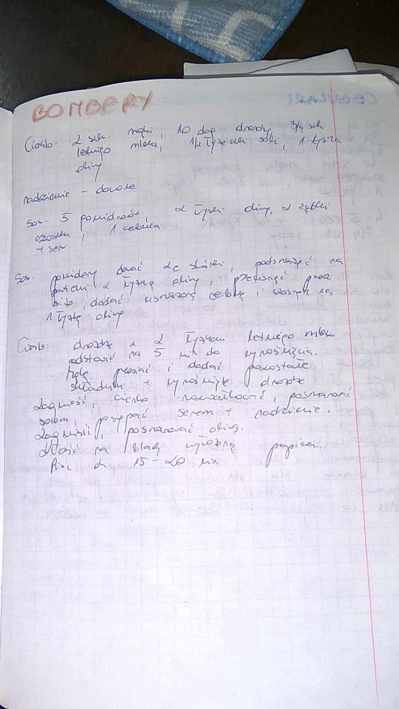 Przepis na bombery z zeszytu teściowej