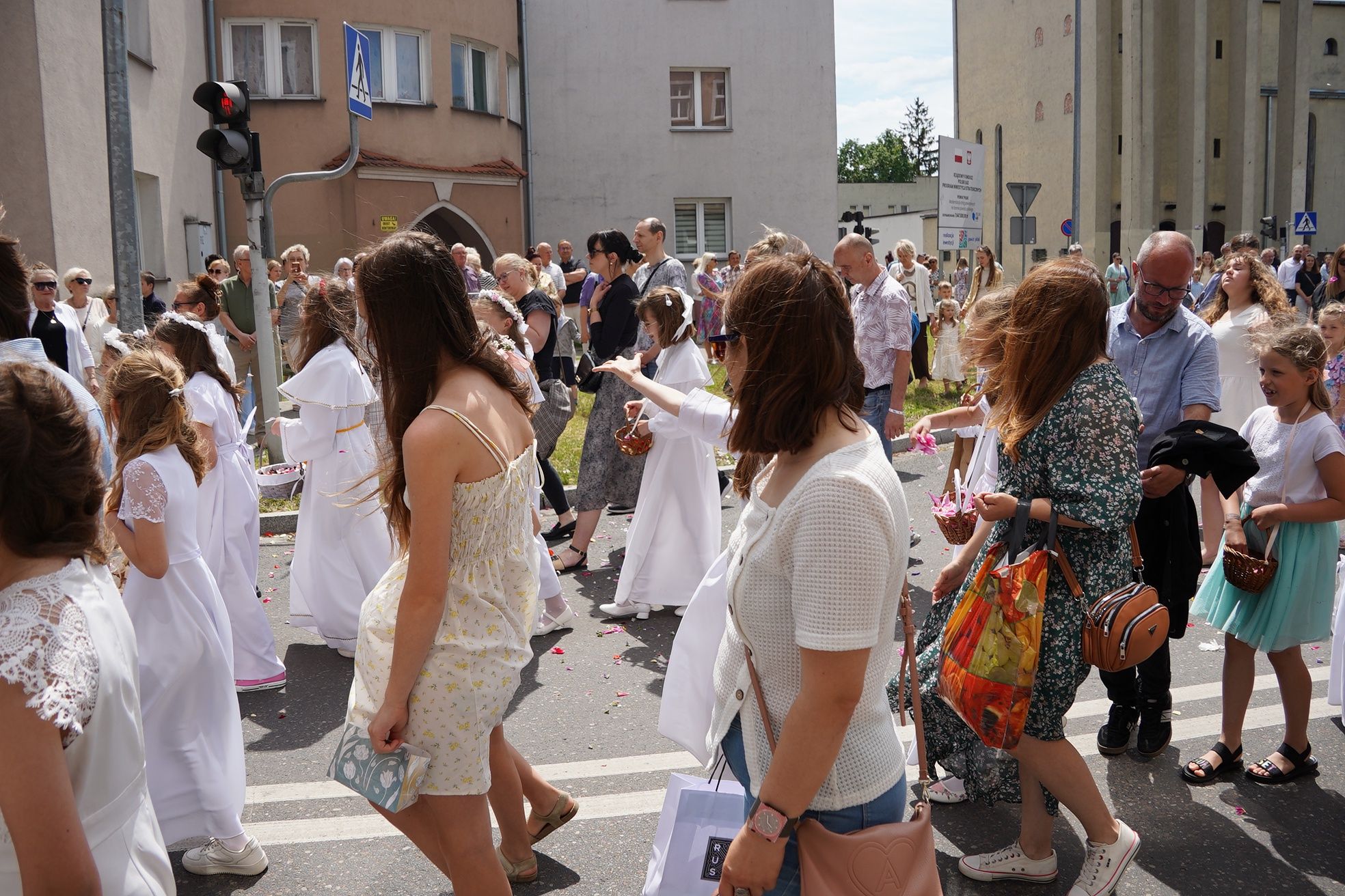 Procesja Bożego Ciała w parafii pw. Św. Antoniego w Pile