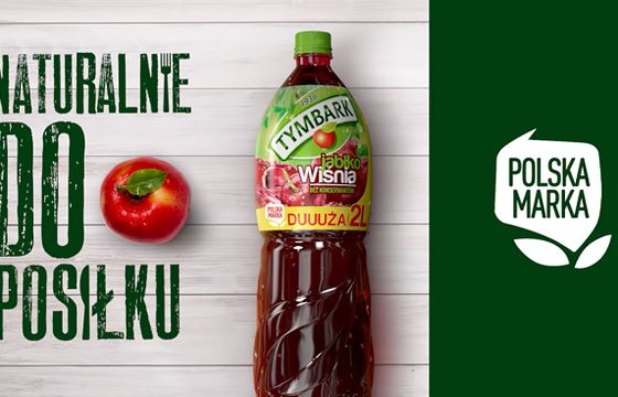 Tymbark promowany jako "naturalny do posiłku"