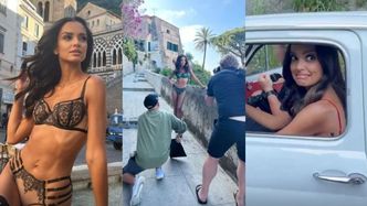 Włoskie przygody Klaudii El Dursi: sesja w bieliźnie na środku ulicy, wizyta W SZPITALU i przejażdżka autem bez hamulców (ZDJĘCIA)
