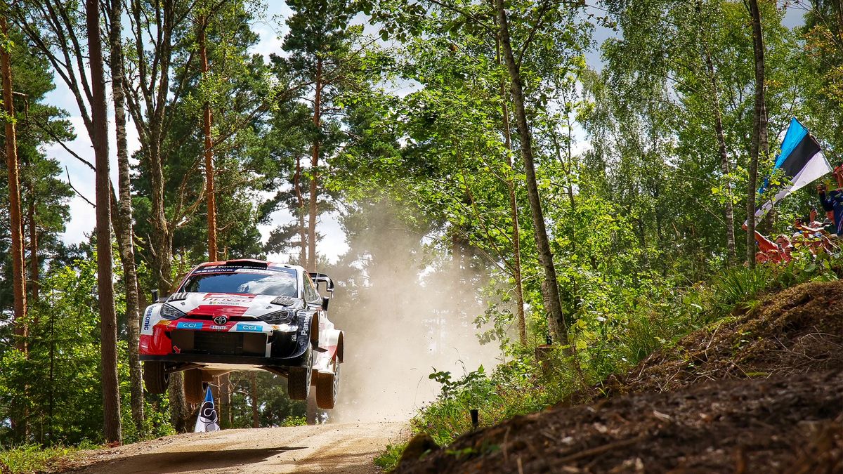 Kalle Rovanpera podczas Rajdu Estonii 2023