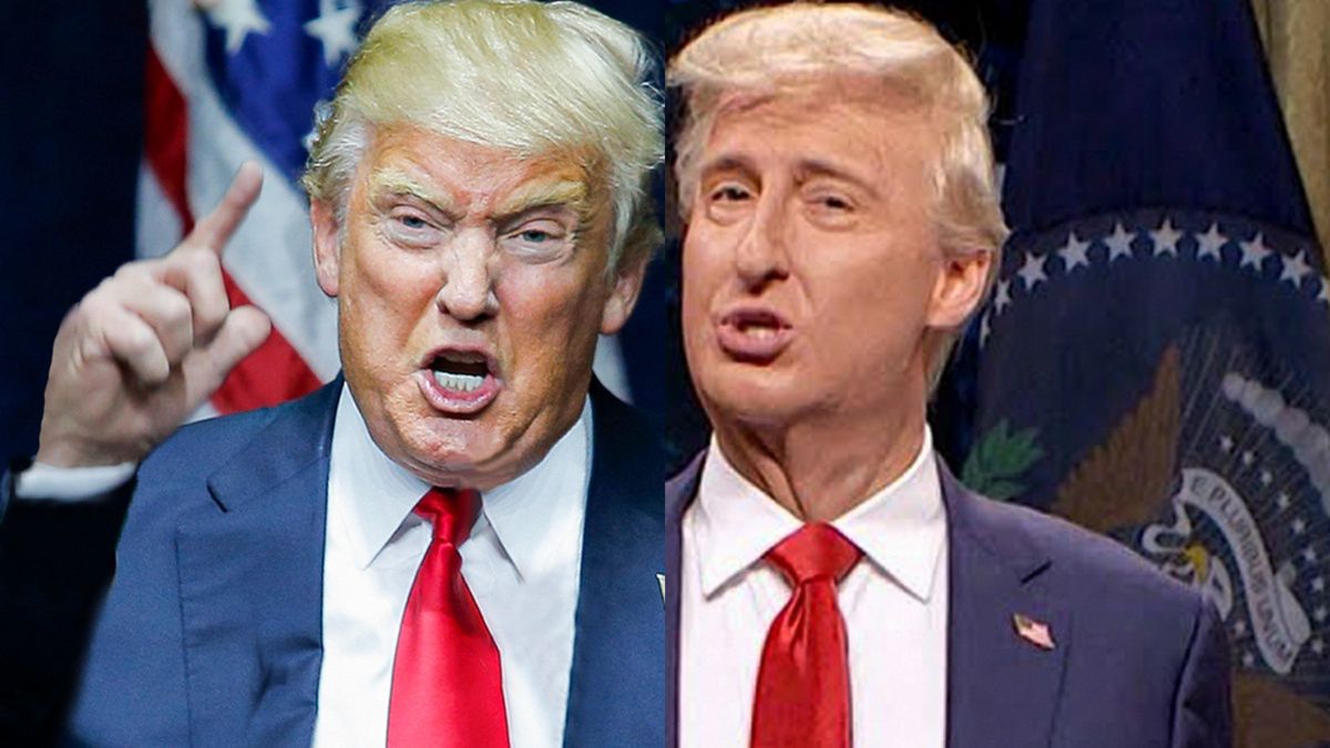 Donald Trump i James Austin Johnson w "SNL"