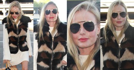 #TRENDY: Kate Bosworth w futrzanej kamizelce