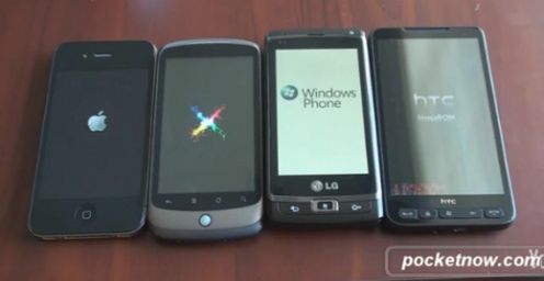 Windows Phone 7, iOS, Android czy WM - który uruchamia się najszybciej? [wideo]