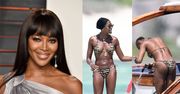 Naomi Campbell przyłapana BEZ PERUKI na wakacjach w Kenii! (FOTO)