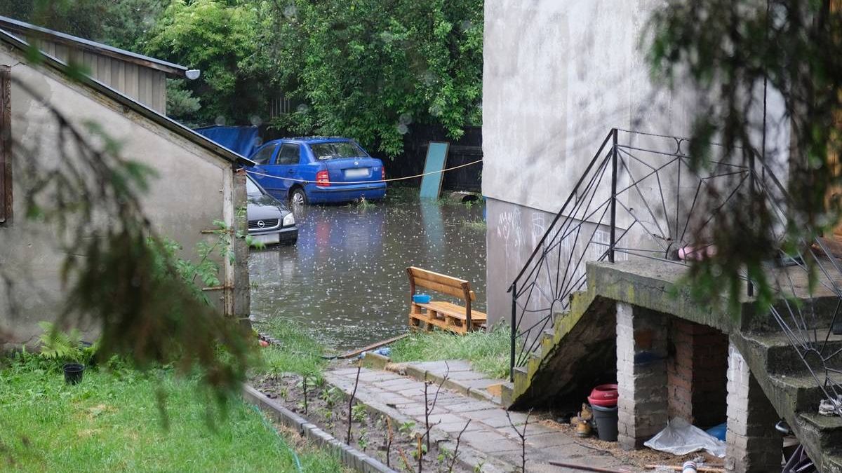 Zalana posesja przy ul. Kalinowszczyzna