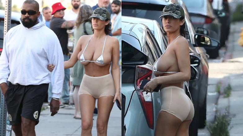 Bianca Censori w MIKROSKOPIJNYM staniku przemierza ulice Los Angeles u boku Westa