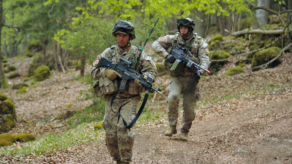 Łotewscy żołnierze