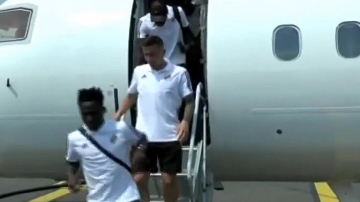 Piłkarze Cukaricki Belgrad w Luksemburgu