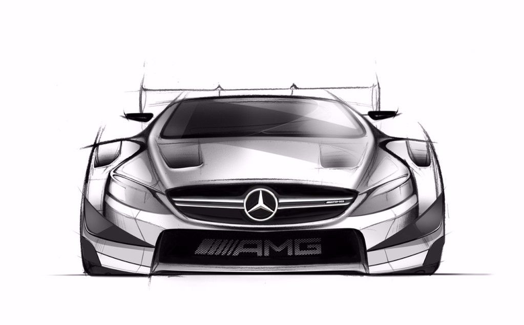Mercedes-AMG C 63 Coupé DTM (2016) na pierwszych szkicach