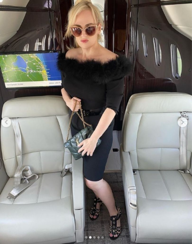 Rebel Wilson pozuje w prywatnym odrzutowcu